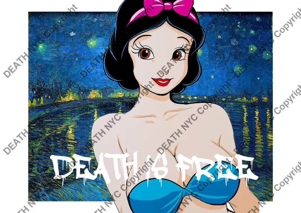 Deatht3123 45X32Cm Snow White (Edition Of 100) (2023) Art Print
