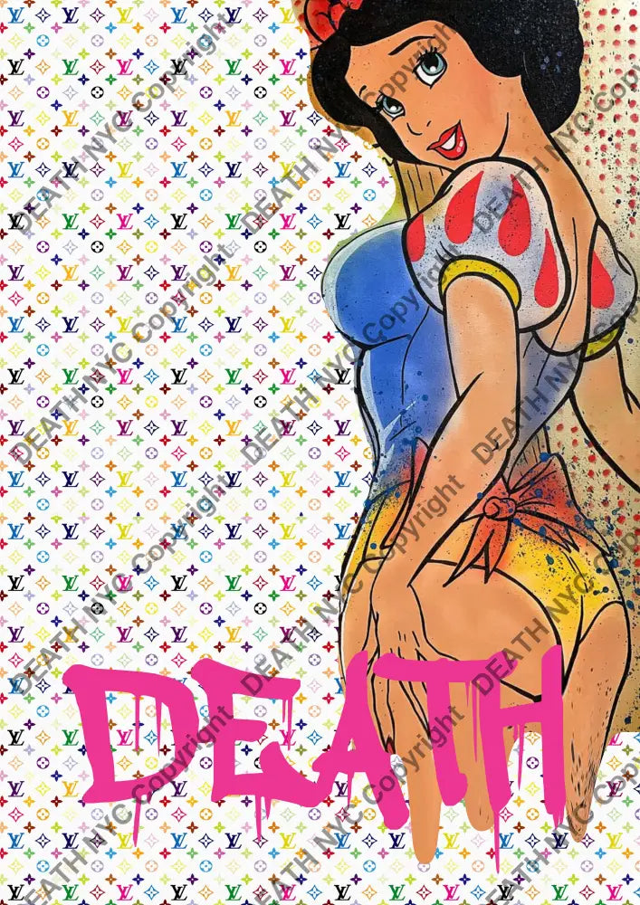 Deatht534 45X32Cm Snow White (Edition Of 100) (2023) Art Print