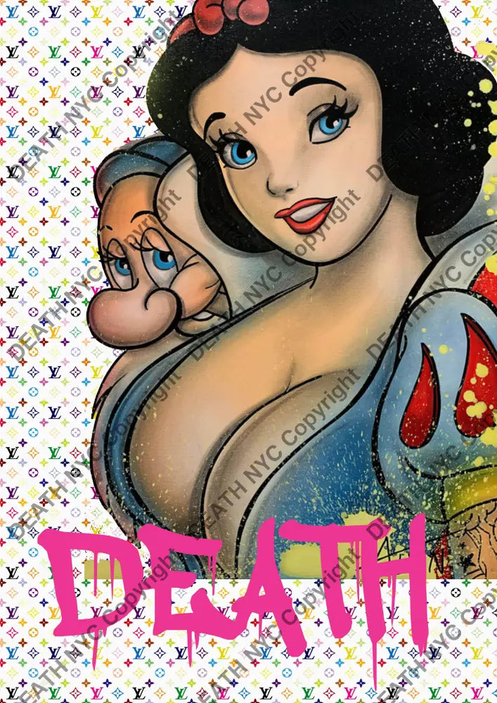Deatht561 45X32Cm Snow White (Edition Of 100) (2023) Art Print