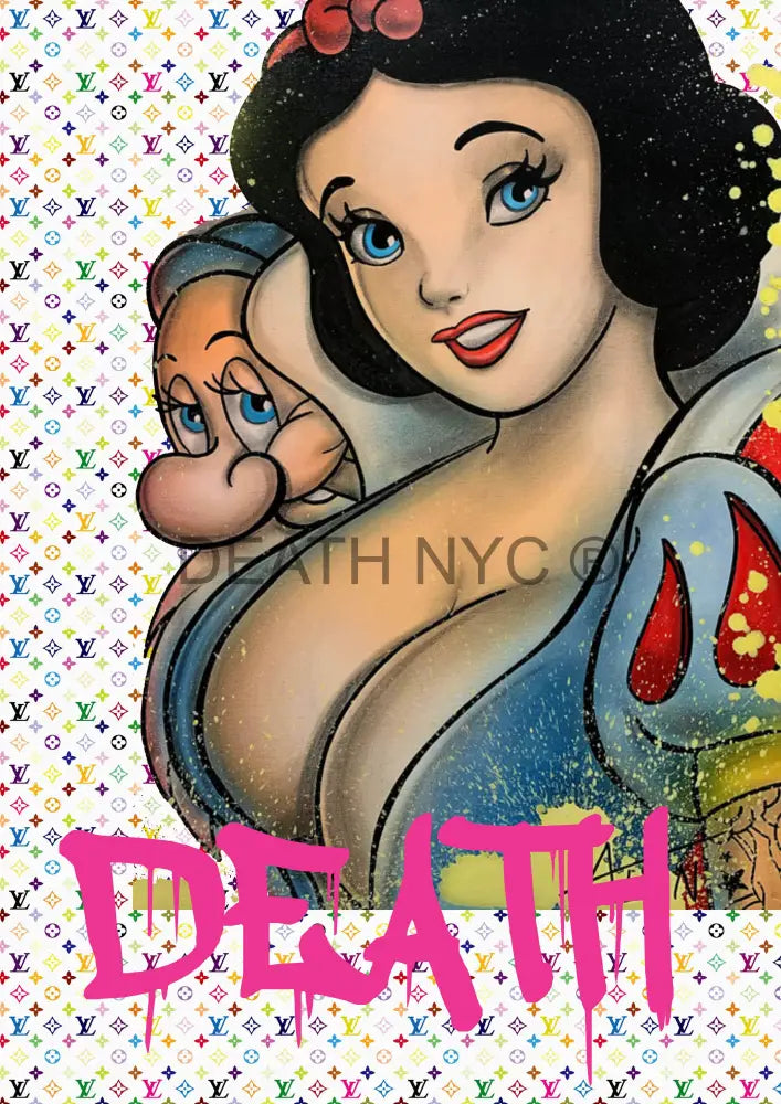 Deatht561 45X32Cm Snow White (Edition Of 100) (2023) Art Print