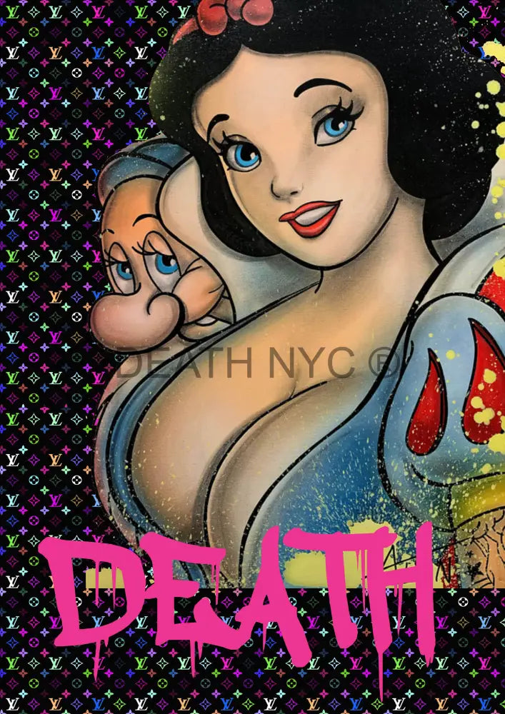 Deatht562 45X32Cm Snow White (Edition Of 100) (2023) Art Print