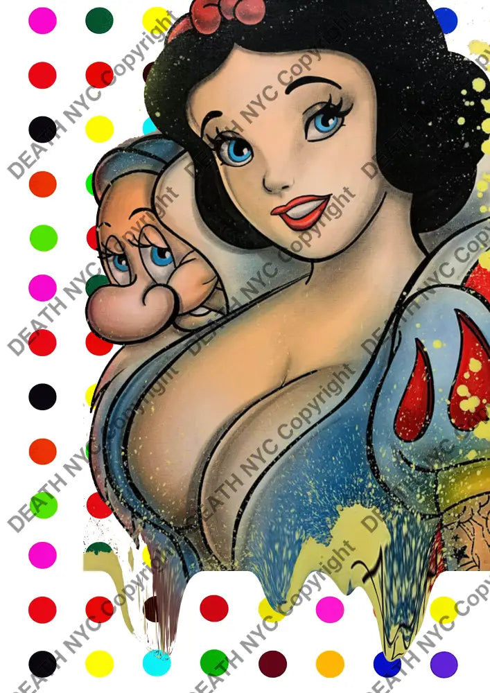 Deatht569 45X32Cm Snow White (Edition Of 100) (2023) Art Print