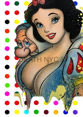 Deatht569 45X32Cm Snow White (Edition Of 100) (2023) Art Print