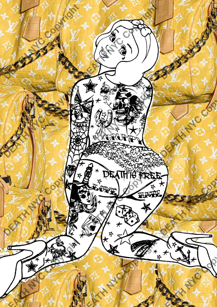 Deatht752 45X32Cm Snow (Edition Of 100) (2023) Art Print