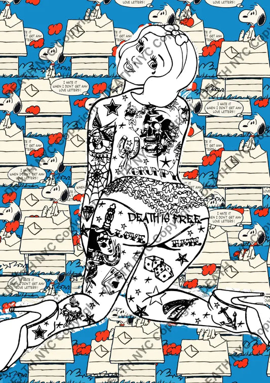 Deatht753 45X32Cm Snow (Edition Of 100) (2023) Art Print
