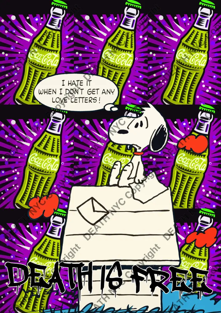 Deatht779 45X32Cm Snoopy (Edition Of 100) (2023) Art Print