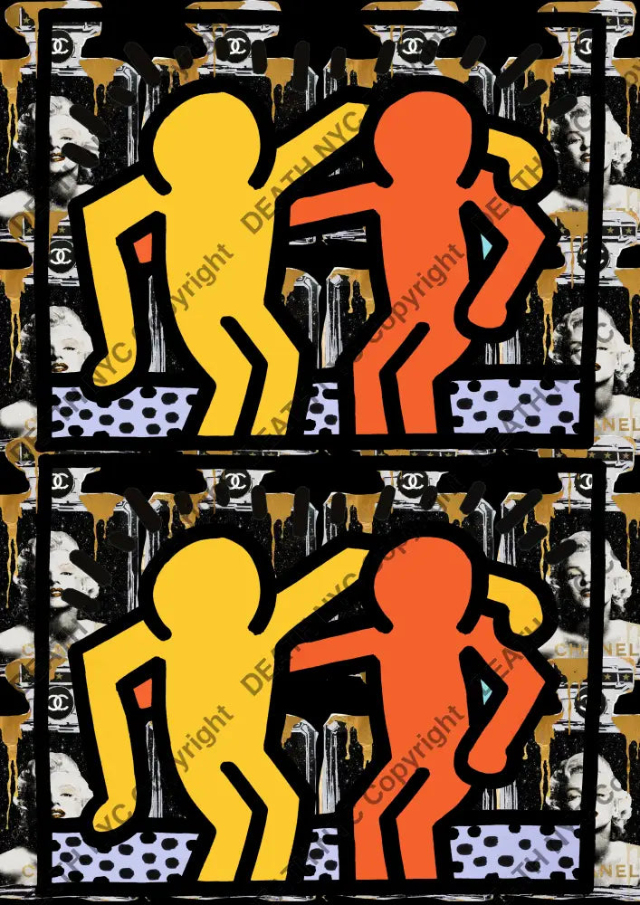 Deathu271 Haring 45X32Cm (Edition Of 100) (2023) Art Print