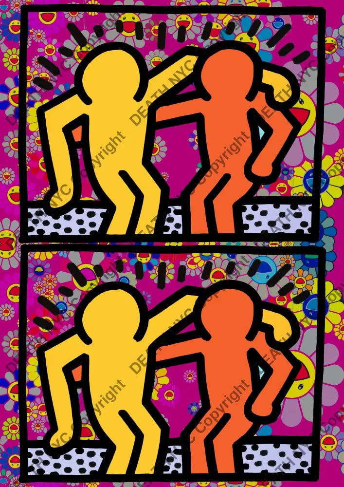 Deathu273 Haring 45X32Cm (Edition Of 100) (2023) Art Print