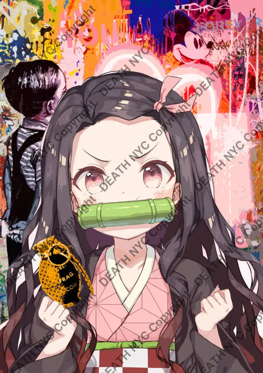 Deathu702 45X32Cm Demon Slayer (Edition Of 100) (2023) Art Print