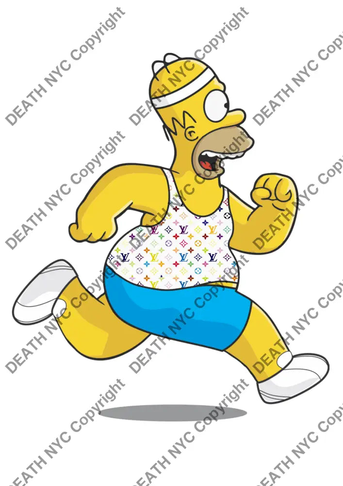 Deathu764 45X32Cm Simpson (Edition Of 100) (2023) Art Print