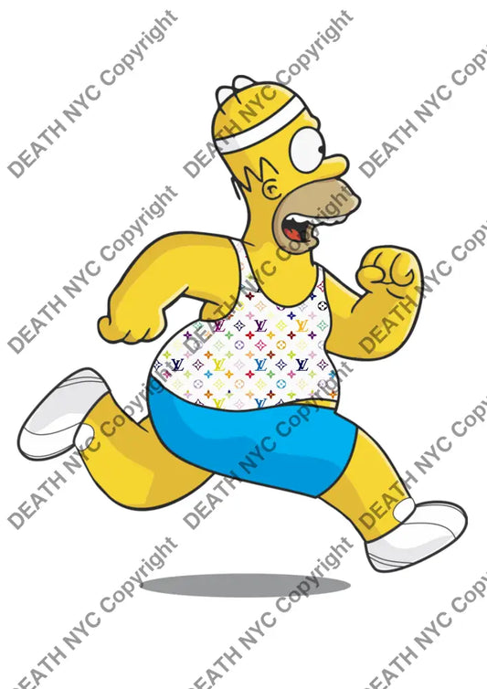 Deathu764 45X32Cm Simpson (Edition Of 100) (2023) Art Print