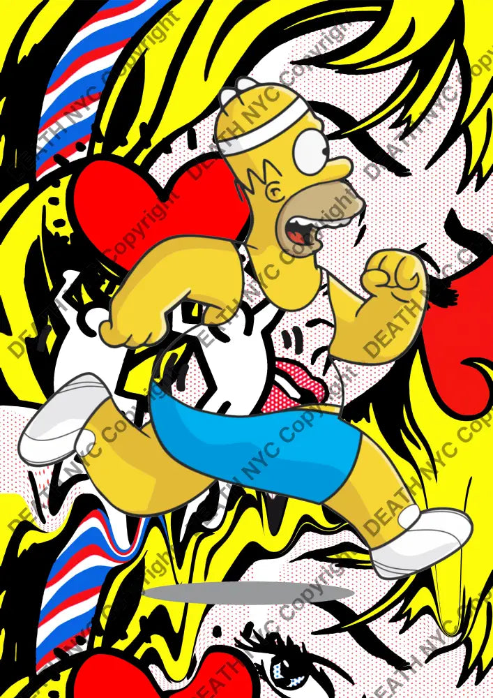 Deathu770 45X32Cm Simpson (Edition Of 100) (2023) Art Print