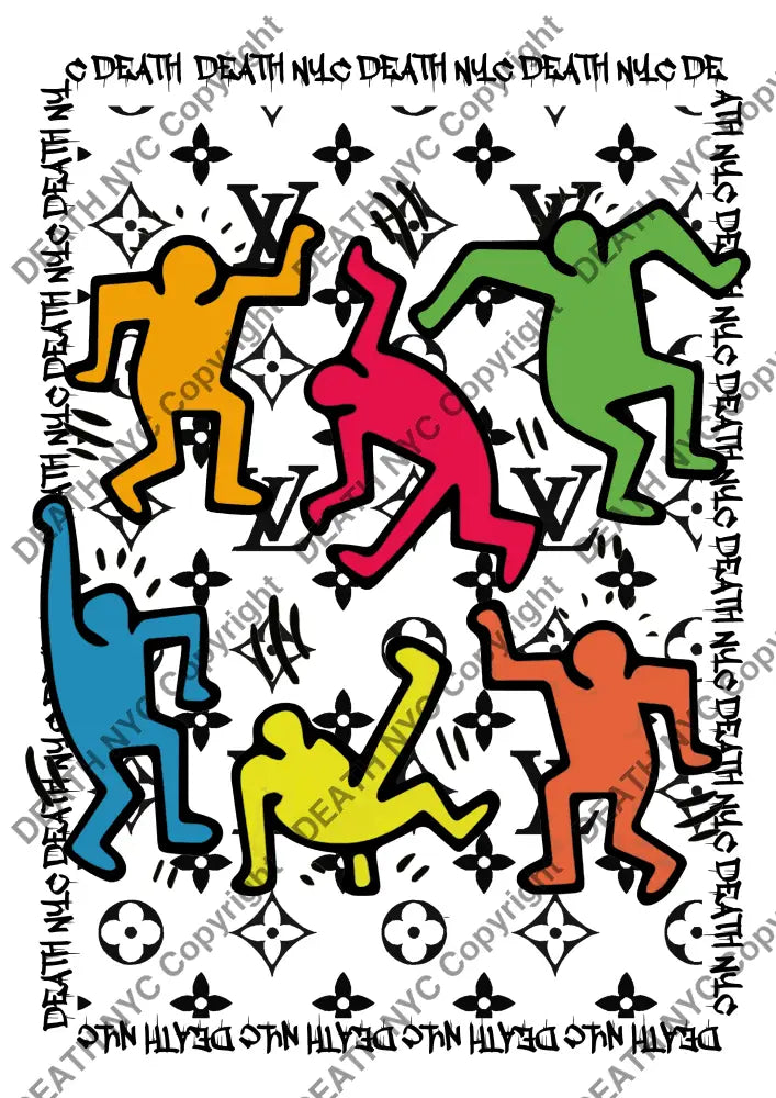 Deathu790 45X32Cm Haring (Edition Of 100) (2023) Art Print