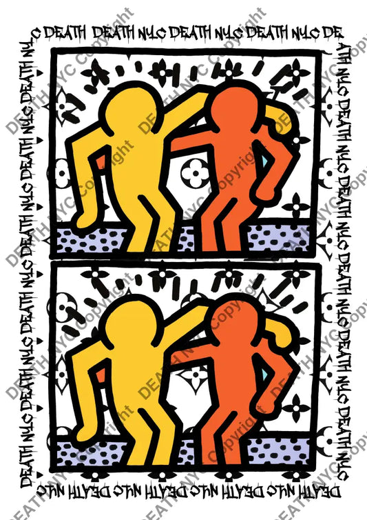 Deathu811 45X32Cm Haring (Edition Of 100) (2023) Art Print