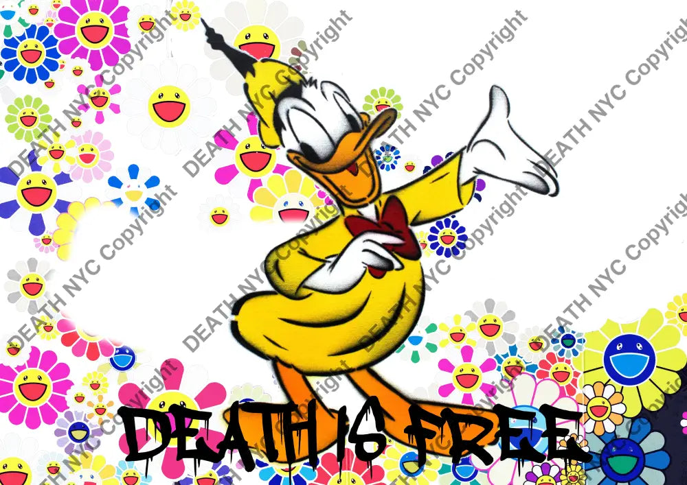 Deathu86 Donald Duck 45X32Cm (Edition Of 100) (2023) Art Print