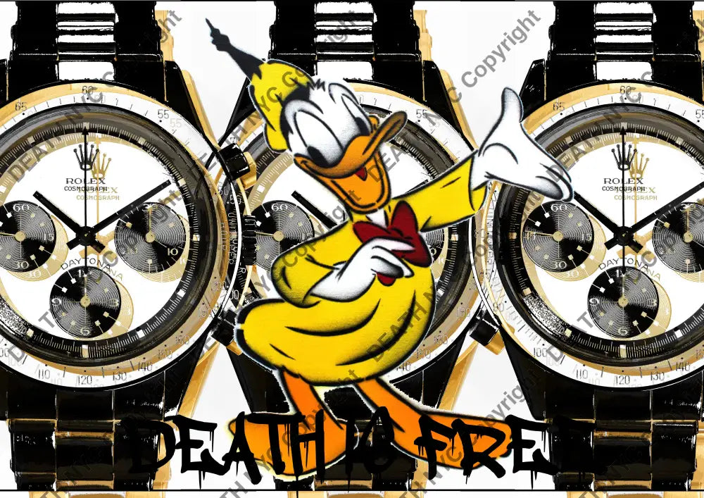 Deathu88 Donald Duck 45X32Cm (Edition Of 100) (2023) Art Print