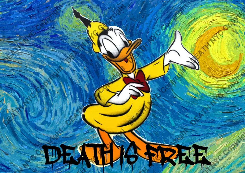 Deathu90 Donald Duck 45X32Cm (Edition Of 100) (2023) Art Print