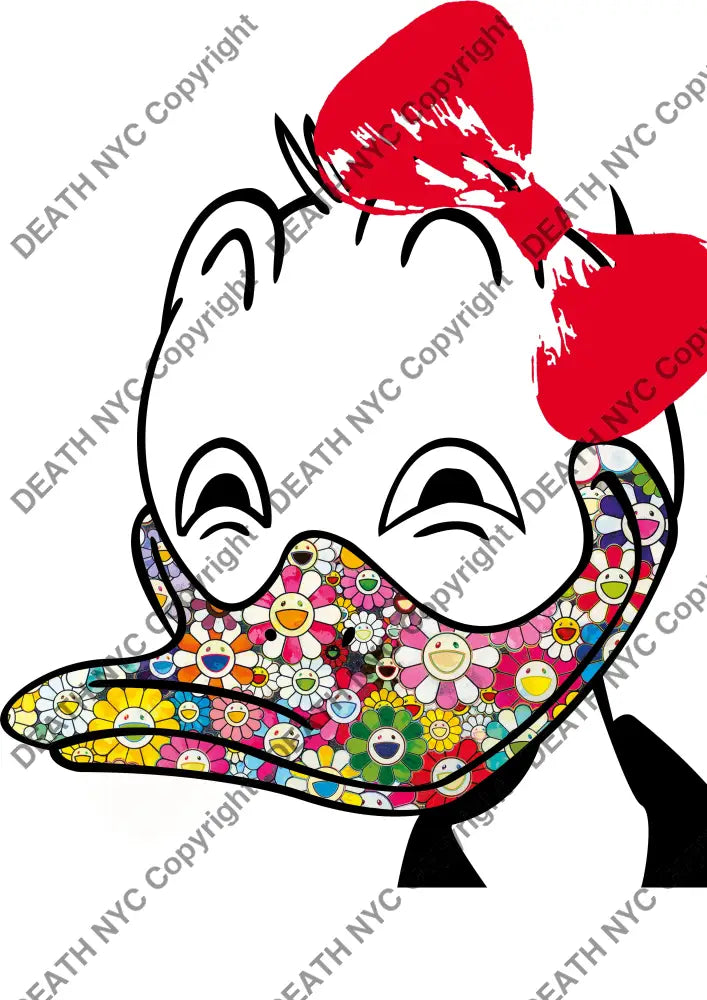 Deathw11 45X32Cm Donald Duck (Edition Of 100*) (2023) Art Print