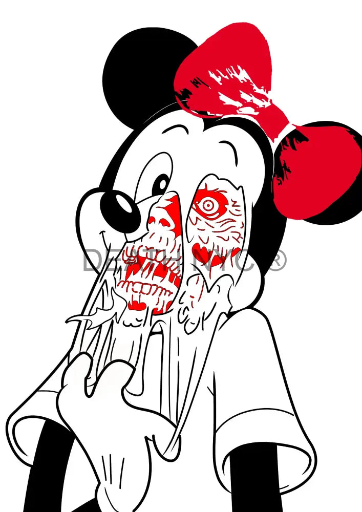 Deathw21 45X32Cm Minnie (Edition Of 100*) (2023) Art Print