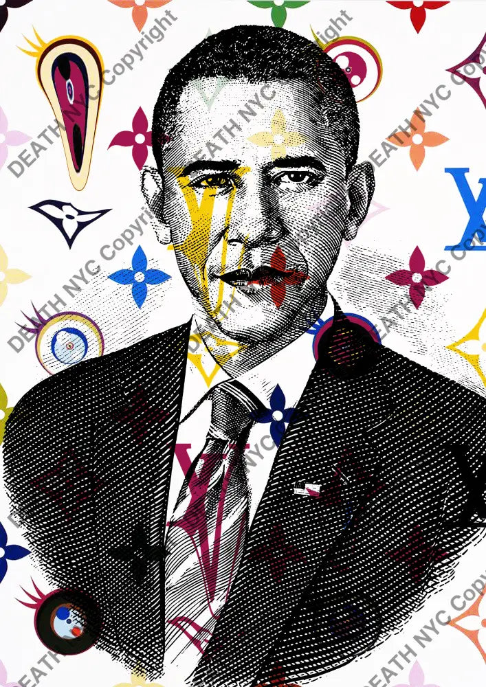 Deathw271 45X32Cm Obama (Edition Of 100*) (2023) Art Print