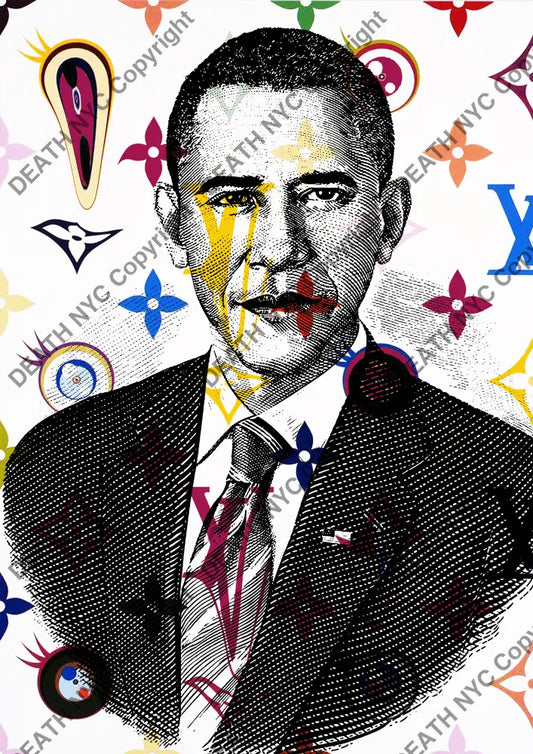 Deathw271 45X32Cm Obama (Edition Of 100*) (2023) Art Print