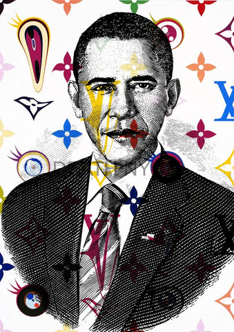 Deathw271 45X32Cm Obama (Edition Of 100*) (2023) Art Print