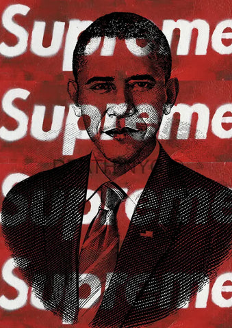 Deathw273 45X32Cm Obama (Edition Of 100*) (2023) Art Print