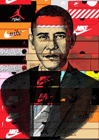 Deathw275 45X32Cm Obama (Edition Of 100*) (2023) Art Print