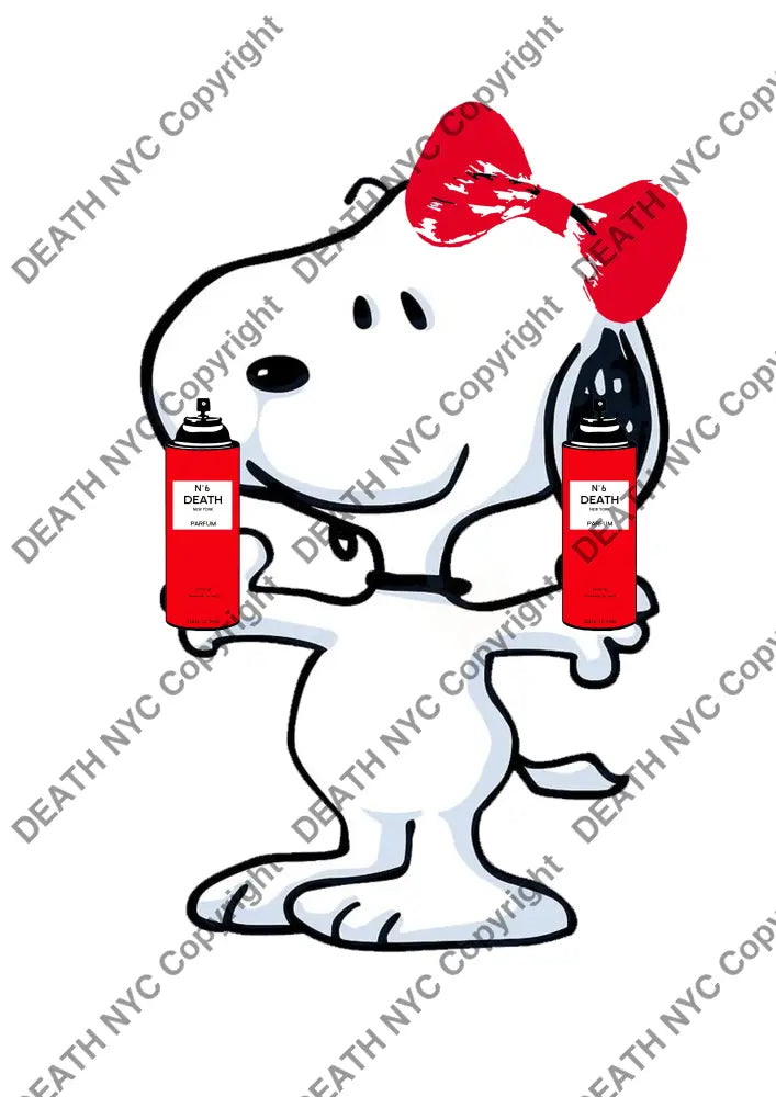 Deathw301 45X32Cm Snoopy (Edition Of 100*) (2023) Art Print