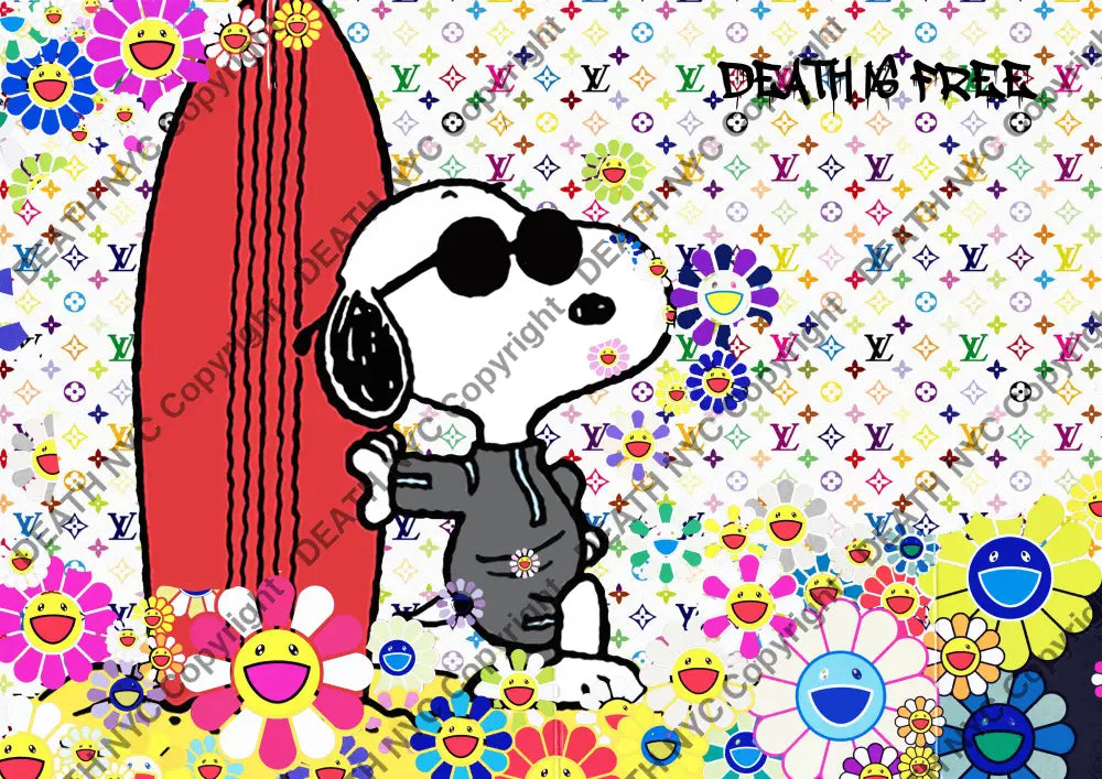 Deathw322 45X32Cm Snoopy (Edition Of 100*) (2023) Art Print