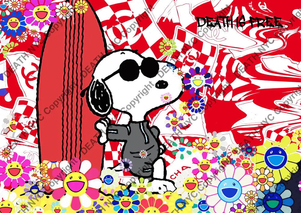 Deathw324 45X32Cm Snoopy (Edition Of 100*) (2023) Art Print