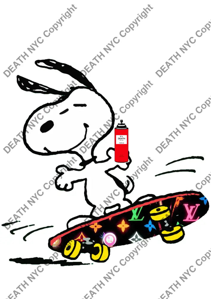 Deathw331 45X32Cm Snoopy (Edition Of 100*) (2023) Art Print