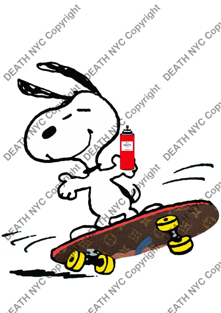 Deathw334 45X32Cm Snoopy (Edition Of 100*) (2023) Art Print
