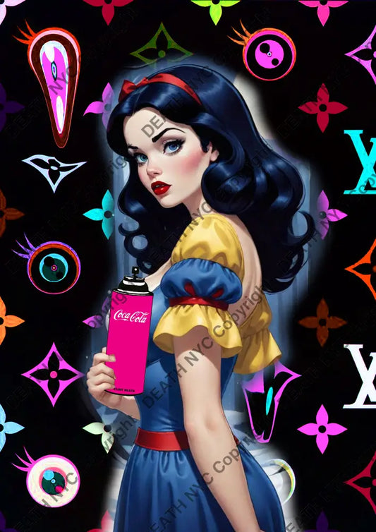 Deathw529 45X32Cm Snow White (Edition Of 100*) (2023) Art Print