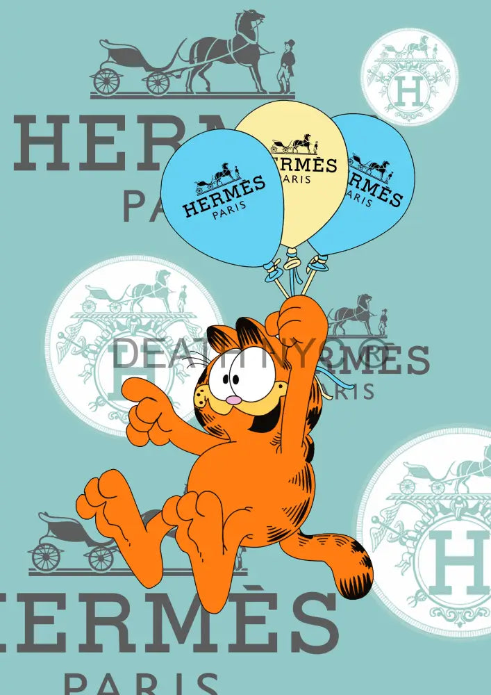 Deathw551 45X32Cm Garfield (Edition Of 100*) (2023) Art Print