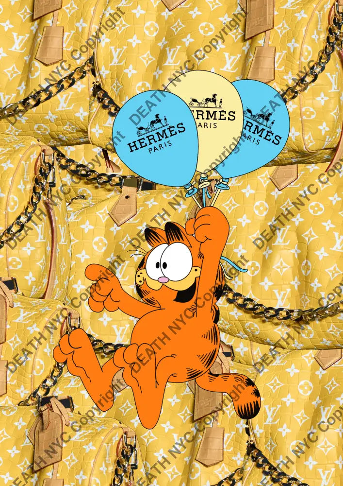 Deathw553 45X32Cm Garfield (Edition Of 100*) (2023) Art Print