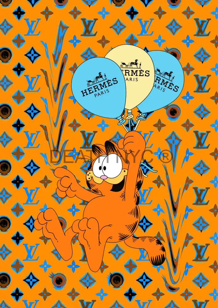 Deathw554 45X32Cm Garfield (Edition Of 100*) (2023) Art Print