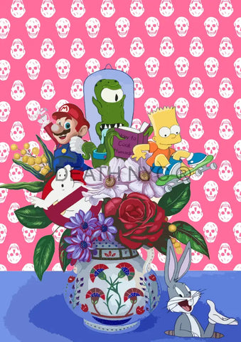 Deathw57 45X32Cm Mario (Edition Of 100*) (2023) Art Print