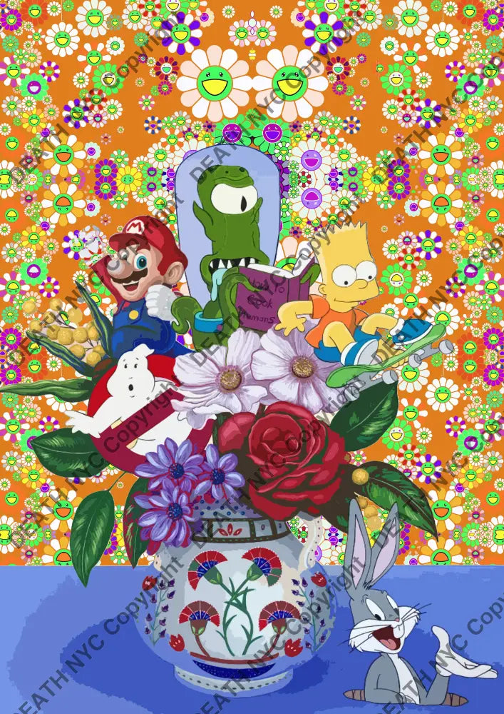 Deathw58 45X32Cm Mario (Edition Of 100*) (2023) Art Print