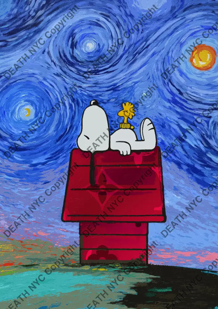 Deathw581 45X32Cm Snoopy (Edition Of 100*) (2023) Art Print