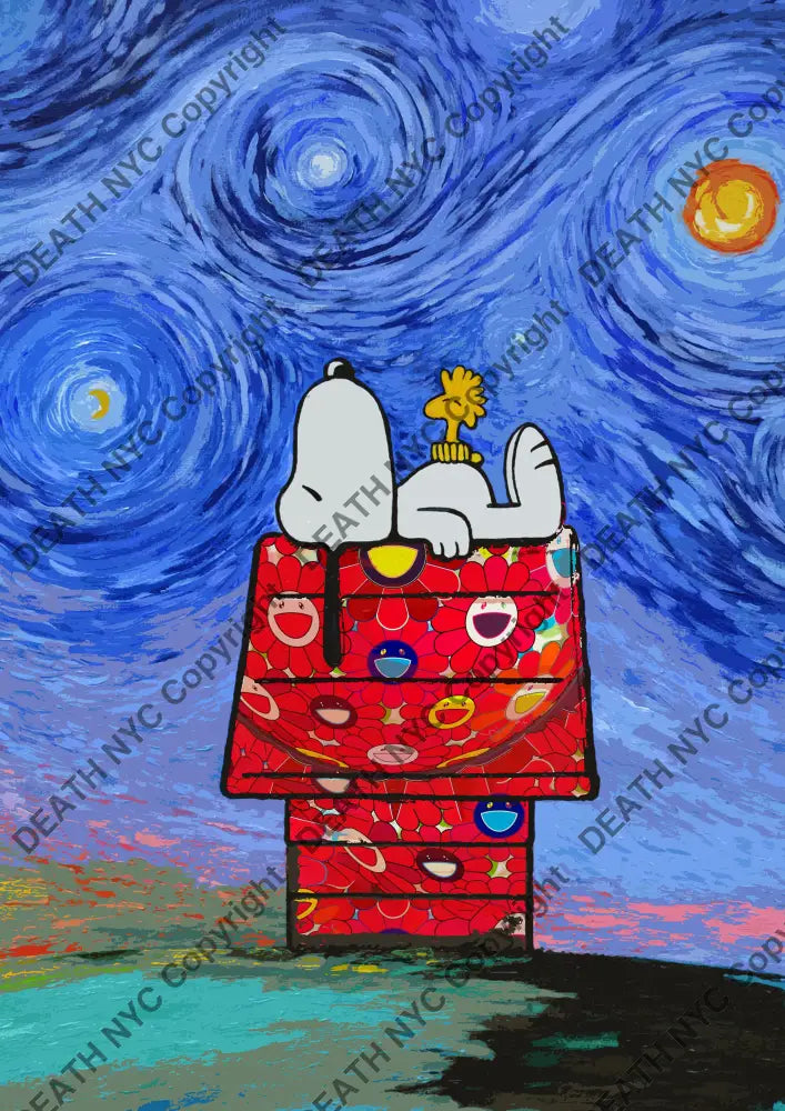 Deathw582 45X32Cm Snoopy (Edition Of 100*) (2023) Art Print