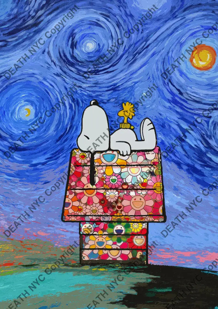 Deathw583 45X32Cm Snoopy (Edition Of 100*) (2023) Art Print
