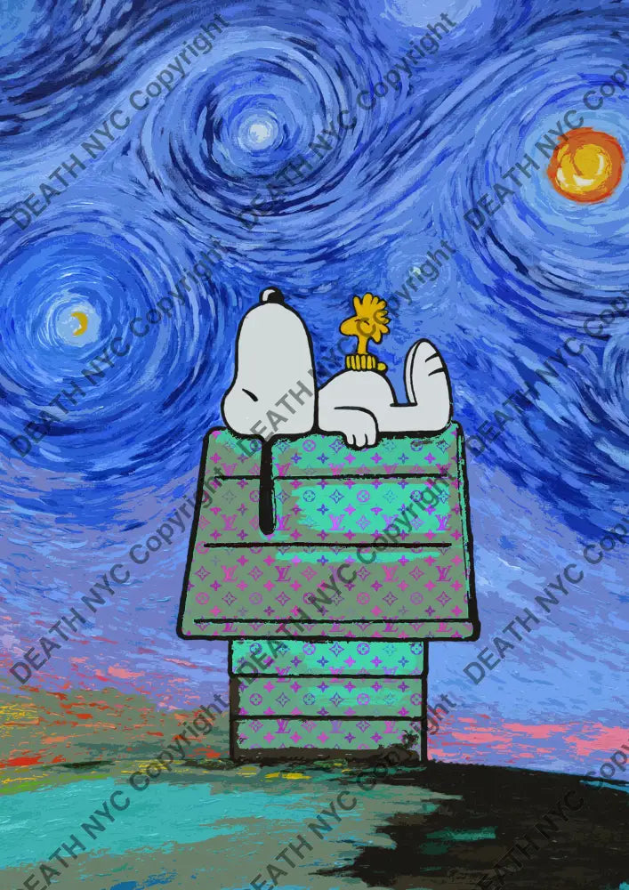 Deathw584 45X32Cm Snoopy (Edition Of 100*) (2023) Art Print