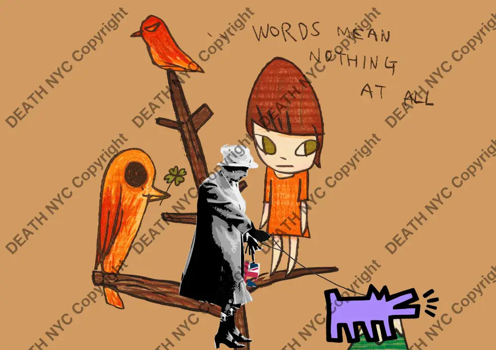 Deathw687 45X32Cm Cute (Edition Of 100*) (2023) Art Print