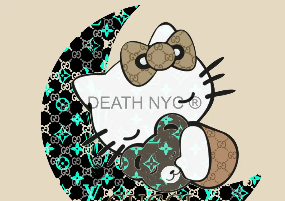 Deathw843 45X32Cm Kitty (Edition Of 100*) (2023) Art Print
