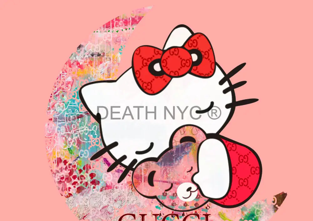 Deathw844 45X32Cm Kitty (Edition Of 100*) (2023) Art Print