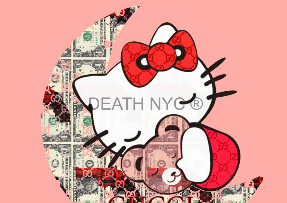 Deathw845 45X32Cm Kitty (Edition Of 100*) (2023) Art Print