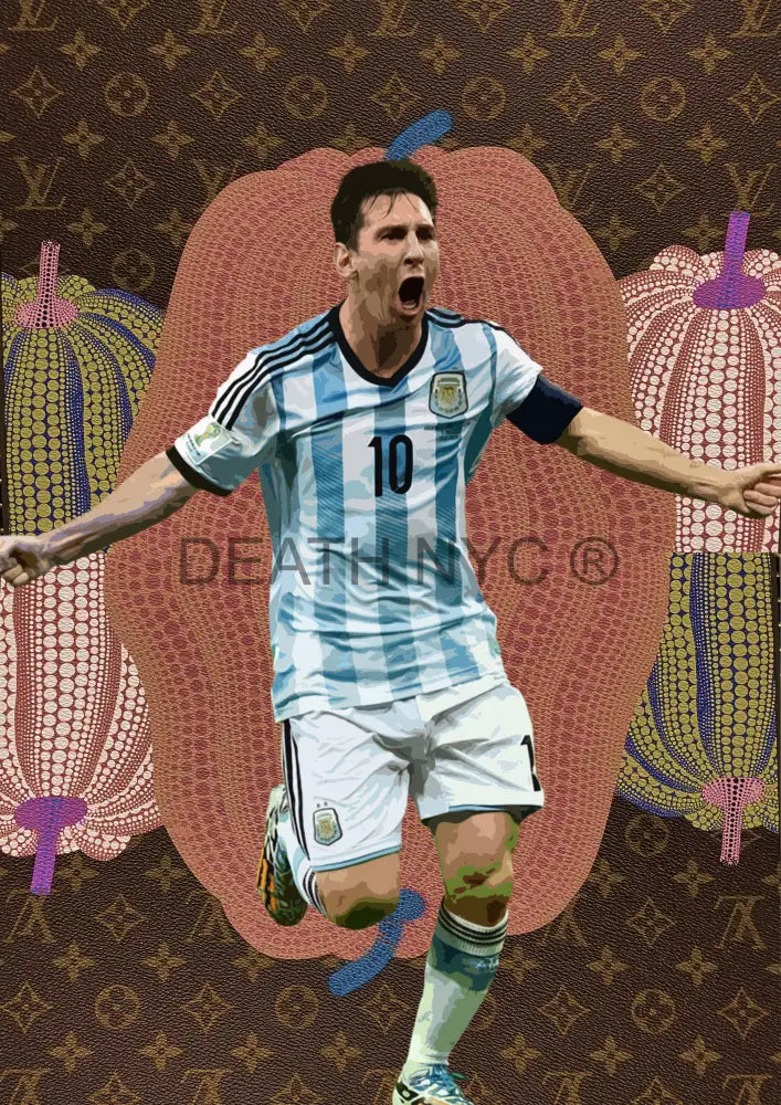 Deathw86 45X32Cm Messi (Edition Of 100*) (2023) Art Print