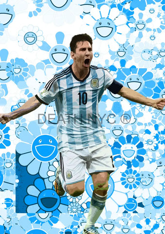 Deathw87 45X32Cm Messi (Edition Of 100*) (2023) Art Print