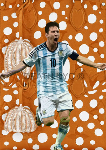 Deathw90 45X32Cm Messi (Edition Of 100*) (2023) Art Print